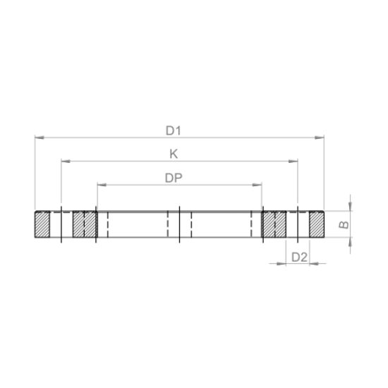 DN 10 ST ÇELİK FLANŞ